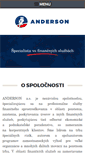 Mobile Screenshot of anderson.sk