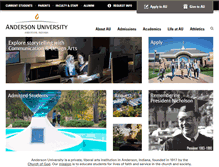 Tablet Screenshot of anderson.edu